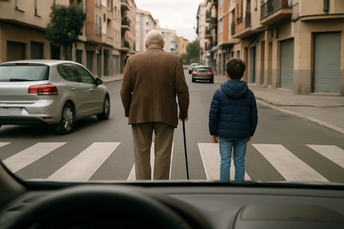 Los peatones más vulnerables (niños y personas mayores):