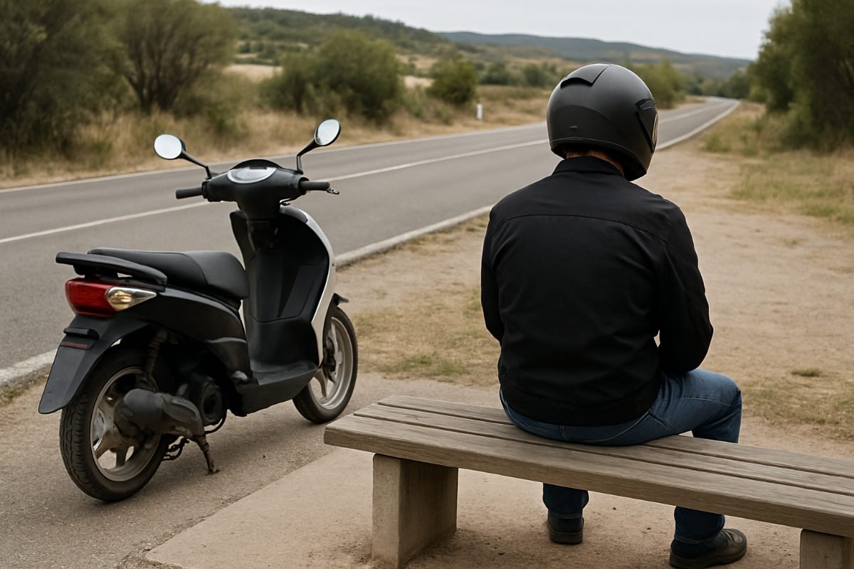 ¿Qué se debe hacer si un ciclomotorista se siente fatigado durante un trayecto?